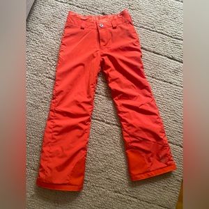 Spyder unisex thinsulate ski, snowboard, snow pants in bright orange